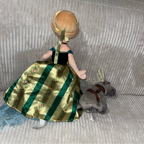 Disney frozen 16” flippable Elsa Anna plush doll 7” Sven - Picture 2 of 6
